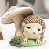Jim Shore Heartwood Creek - White Woodland Hedgehog by Mushroom Figurine 6011618