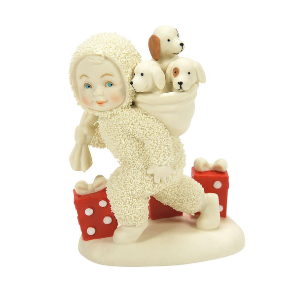 Snowbabies - Bag of Christmas Puppies Porcelain Figurine 6012345