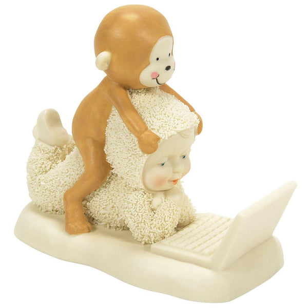 Snowbabies - Get A Monkey Off Your Back Porcelain Figurine 6012359