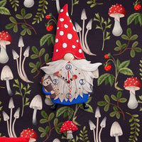 Allen Designs - Wren The Gnome Garden Mushroom Owl Swing Pendulum Wall Clock 6012445