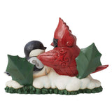 Jim Shore Heartwood Creek - Holiday Cardinal & Chickadee Birds Figurine 6012868