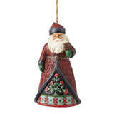 Jim Shore Heartwood Creek - Holiday Manor Santa Christmas Ornament 6012888