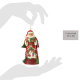 Jim Shore Heartwood Creek - Caroling Santa Christmas Ornament 6012969