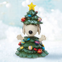 Jim Shore x Peanuts - Snoopy As Christmas Tree Lights Up LED Figurine 6013042