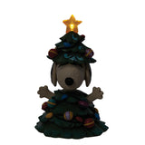 Jim Shore x Peanuts - Snoopy As Christmas Tree Lights Up LED Figurine 6013042