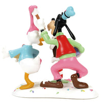 Department 56 Village Disney Showcase - Goofy & Donald Duck Make A Mess Figurine 6013665