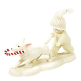 Dept 56 Snowbabies - Candy Cane Chase Porcelain Figurine 6014143