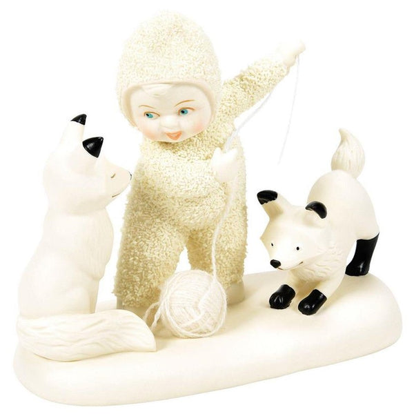 Snowbabies - Stringing You Along Foxes Playing Porcelain Figurine 6014152