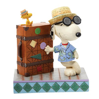 Jim Shore x Peanuts - Snoopy & Woodstock on Vacation Figurine 6014337