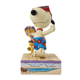Jim Shore x Peanuts - Snoopy & Woodstock at Beach Figurine 6014338