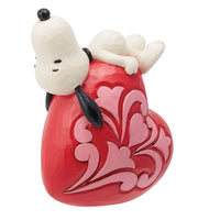 Jim Shore x Peanuts - Snoopy Laying on Heart Figurine 6014345