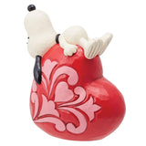 Jim Shore x Peanuts - Snoopy Laying on Heart Figurine 6014345