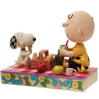 Jim Shore x Peanuts - Snoopy Woodstock Charlie Brown Picnic Figurine 6014346