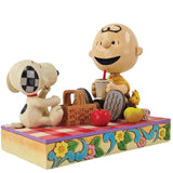 Jim Shore x Peanuts - Snoopy Woodstock Charlie Brown Picnic Figurine 6014346