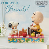 Jim Shore x Peanuts - Snoopy Woodstock Charlie Brown Picnic Figurine 6014346