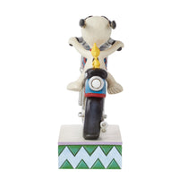 Jim Shore x Peanuts - Snoopy & Woodstock Riding Motorcycle Figurine 6014347