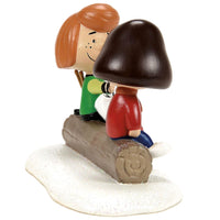 Dept 56 Peanuts Village - Peppermint Patty & Marcie Ice Hockey Figurine 6014529