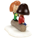 Dept 56 Peanuts Village - Peppermint Patty & Marcie Ice Hockey Figurine 6014529