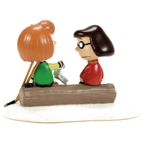 Dept 56 Peanuts Village - Peppermint Patty & Marcie Ice Hockey Figurine 6014529