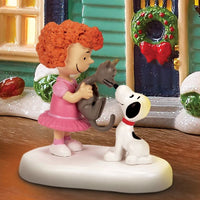 Dept 56 Peanuts Village - Frieda & Faron Meet Snoopy Figurine 6014530