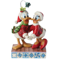 Jim Shore x Disney Traditions - Donald & Daisy Duck Christmas Romance Figurine 6015004