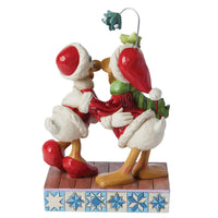 Jim Shore x Disney Traditions - Donald & Daisy Duck Christmas Romance Figurine 6015004