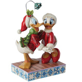 Jim Shore x Disney Traditions - Donald & Daisy Duck Christmas Romance Figurine 6015004