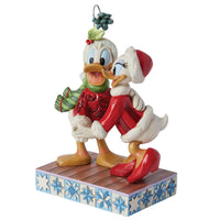 Jim Shore x Disney Traditions - Donald & Daisy Duck Christmas Romance Figurine 6015004