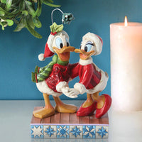 Jim Shore x Disney Traditions - Donald & Daisy Duck Christmas Romance Figurine 6015004