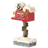 Jim Shore x Peanuts - Snoopy & Woodstock on Mailbox Figurine 6015028