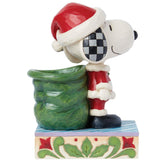 Jim Shore x Peanuts - Snoopy Santa & Woodstock Elf Figurine 6015030