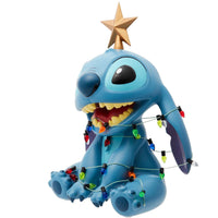 Disney Showcase - Stitch Wrapped in Christmas Lights Figurine 6015328