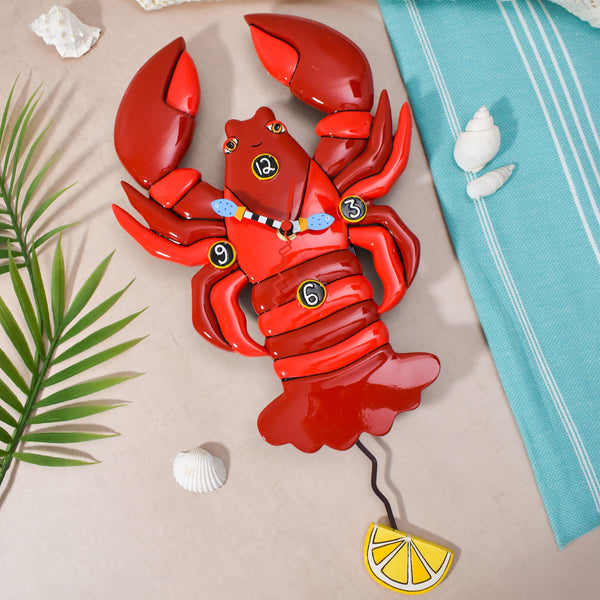 Allen Designs - DaPinci Lobster Seafood Wall Clock 6015368