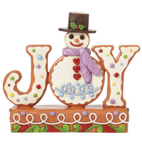 Jim Shore Heartwood Creek - Gingerbread Snoman Cookie Joy Figurine 6015434