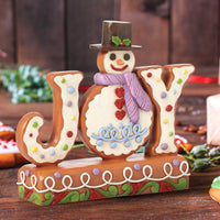 Jim Shore Heartwood Creek - Gingerbread Snoman Cookie Joy Figurine 6015434