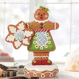 Jim Shore Heartwood Creek - Gingerbread Man Cookie Girl Figurine 6015437