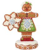 Jim Shore Heartwood Creek - Gingerbread Man Cookie Girl Figurine 6015437