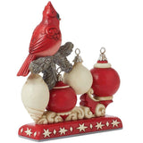 Jim Shore Heartwood Creek - Nordic Noel Christmas Cardinal Bird Figurine 6015487