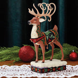 Jim Shore Heartwood Creek - Holiday Manor Reindeer Figurine 6015489