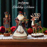 Jim Shore Heartwood Creek - Holiday Manor Reindeer Figurine 6015489