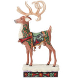 Jim Shore Heartwood Creek - Holiday Manor Reindeer Figurine 6015489