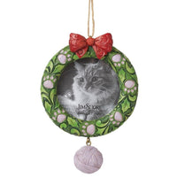 Jim Shore Heartwood Creek - Cat Wreath Frame Ornament 6015515