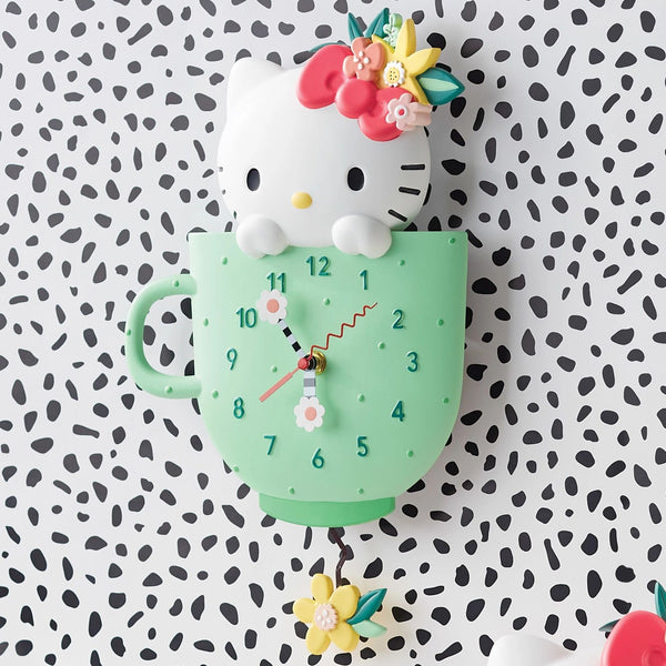Allen Designs - Sanrio Hello Kitty Swing Pendulum Wall Clock 6015809