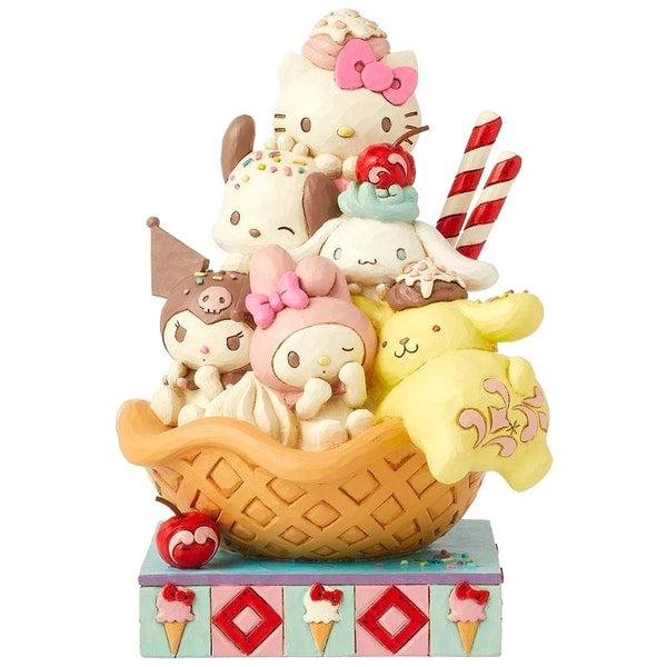 Jim Shore x Sanrio - Hello Kitty & Friends Waffle Ice Cream Figurine 6015957