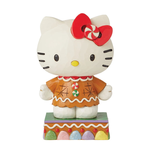 Jim Shore x Sanrio - Hello Kitty Gingerbread Holiday Figurine 6015963