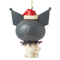 Jim Shore x Sanrio - Kuromi in Santa Hat Christmas Hanging Ornament 6015967