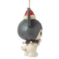 Jim Shore x Sanrio - Kuromi in Santa Hat Christmas Hanging Ornament 6015967