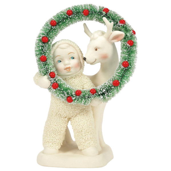 Snowbabies - Meet In The Middle Reindeer Porcelain Figurine 6015985