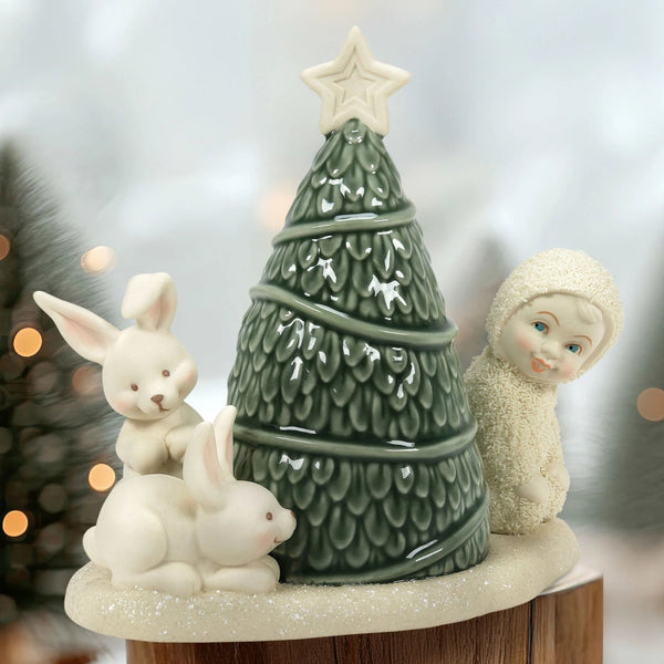 Snowbabies - Peek-A-Boo Bunny Rabbit Porcelain Figurine 6015995