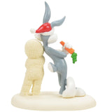Snowbabies x Looney Tunes - 24 Carrot Christmas Bugs Bunny Porcelain Figurine 6016030